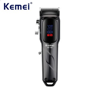 Kemei KM-1550 男士專業理髮器 LED 顯示屏低噪音無繩 USB 介面理髮機理髮器