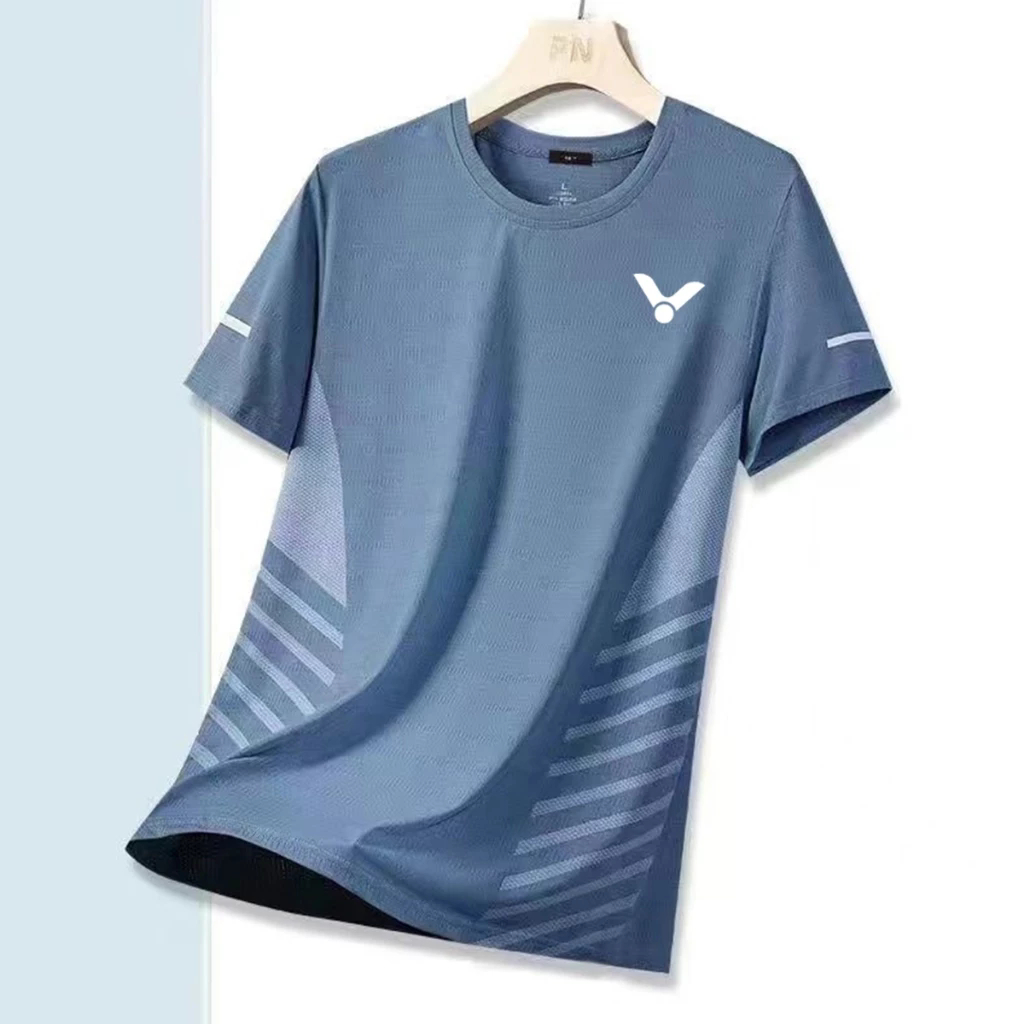 維克多襯衫羽毛球衫2025新款冰絲速乾t恤男女夏季多款休閒寬鬆運動透氣羽毛球短袖t恤