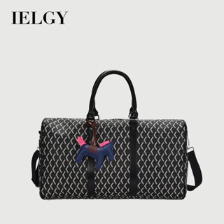 IELGY 防水pu旅行包 手提大容量休閒斜跨短途出差旅遊行李收納包