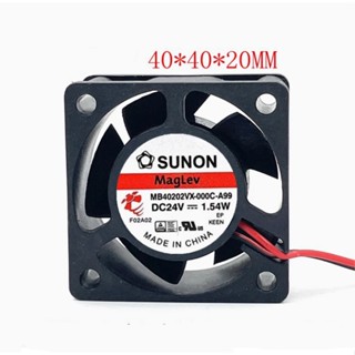 MB40202VX-000C-A99 DC24V 1.54W 4020 MagLev SUNON建準風扇風機
