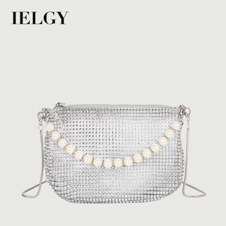IELGY 珍珠手提仿滿鑽包手提包 單肩時尚女包