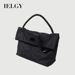 IELGY 女包尼龍休閒旅行斜挎時尚簡約百搭大容量單肩