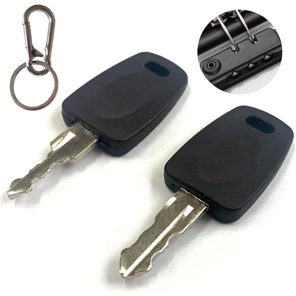2 把鑰匙用於 TSA007 TSA002 主行李鑰匙,通用批准 TSA007 TSA002 行李箱密碼鎖 007key