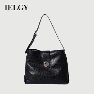 IELGY 女士復古水桶包 單肩大包 托特包 時尚大容量斜揹包