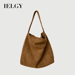 IELGY 韓版慵懶軟糯斜揹包 復古休閒百搭實用大容量包