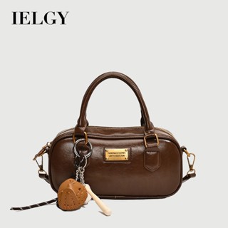 IELGY 時尚單肩復古質感斜揹包 高階感氣質手提包