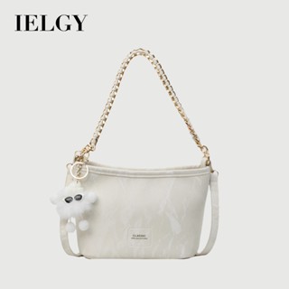 IELGY 水桶包 高階感百搭單肩斜揹包 時尚鏈條手提小包