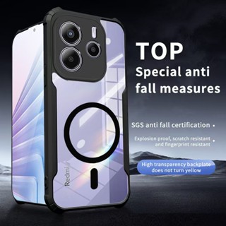 XIAOMI REDMI 小米紅米 Note 14 4G 5G 外殼全覆蓋相機保護軟 TPU 後蓋外殼手機殼帶磁性無線充