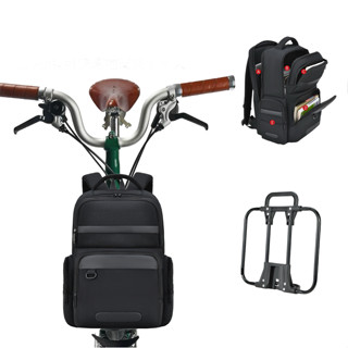 Litepro 自行車包旅行筆記本電腦包大容量防水包包戶外旅行包適用於 Brompton 包正面