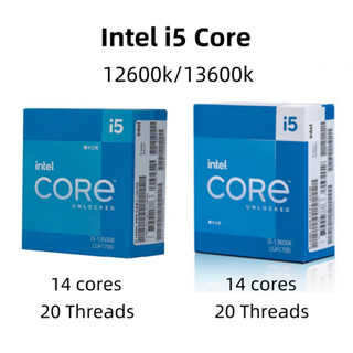 英特爾 Intel Core i5 13600K 12600K 第 13 代處理器高達 5.10 GHz 14/10 C