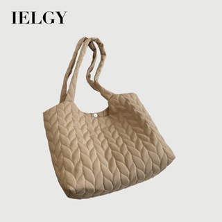 IELGY 小眾潮流斜揹包休閒通勤包 復古洋氣女士斜揹包 大容量托特包