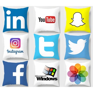 藍色 Ins Twitter cantik 大枕套棉 70x70.60x60.50x50.45x45.40x40。聊天裝