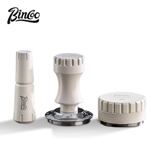 BINCOO 咖啡彈力壓粉錘 不銹鋼布粉器 散粉針 布粉針 三件套 咖啡器具 51MM/58MM