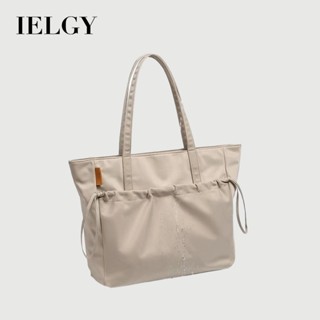 IELGY 女士簡約托特包 大容量學生上課簡約輕便通勤實用斜揹包