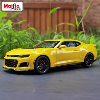 Maisto 1:24 Chevrolet Camaro ZL1 合金合金跑車壓鑄金屬比例汽車模型靜態收藏兒童玩具車