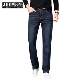 jeep spirit 1941 estd 男士秋季修身彈力寬鬆修身直筒休閒牛仔褲