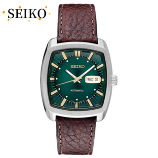 SEIKO 正品精工男士手錶 SNKP27 酒桶復古皮帶自動機械表