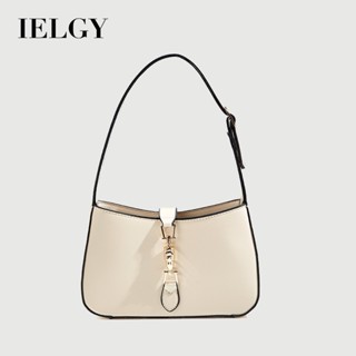 IELGY 女士單肩腋下包 時尚高階感百搭女包 黑色