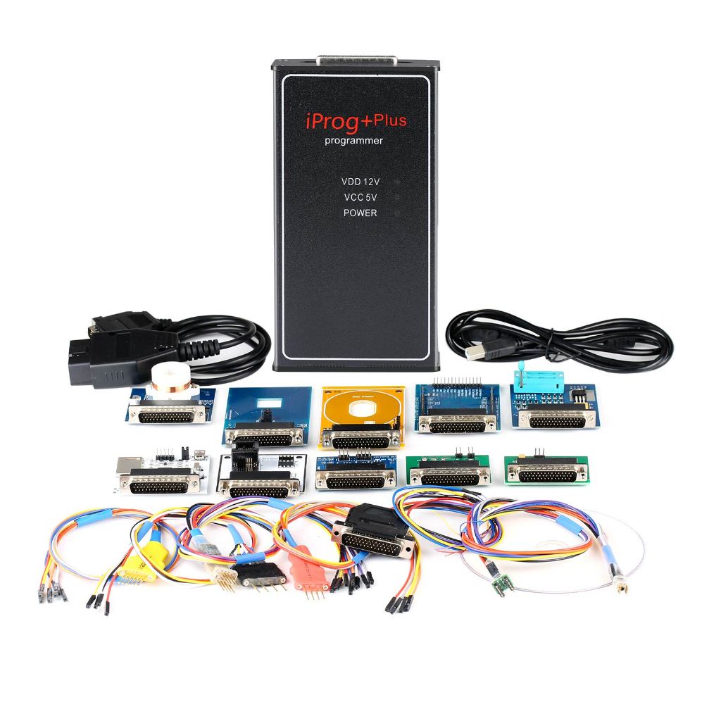 Iprog+pro 編程器 V87 帶 7 個適配器探頭適配器 RDIF 適配器 PCF79xx SD 卡適配器