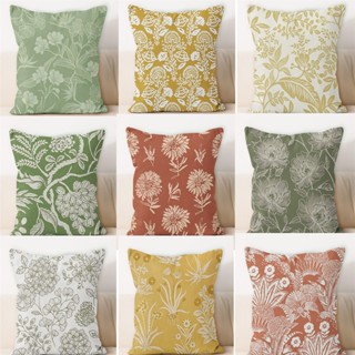 復古花棉枕套。70x70.60x60.50x50.45x45.40x40。北歐方形家居裝飾枕套。客廳沙發床上用品靠墊套。