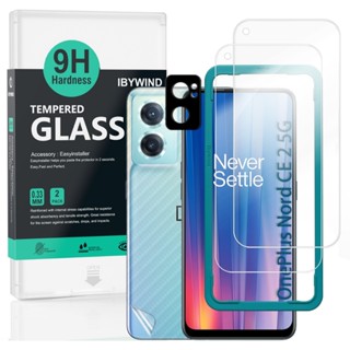 Ibywind 適用於 Oneplus Nord CE 2 5G 螢幕保護膜(2 件裝),帶鏡頭保護膜,易於安裝套件