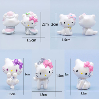 9 款卡哇伊三麗鷗 Hello Kitty 迷你公仔鑰匙扣動漫 Kuromi My Melody 裝飾汽車鑰匙圈掛件創意