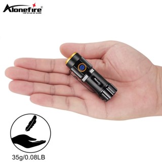 Alonefire 迷你手電筒 6500K 高亮 P50 LED 小手電筒 Usb 可充電手電筒女士揹包口袋戶外家用工作