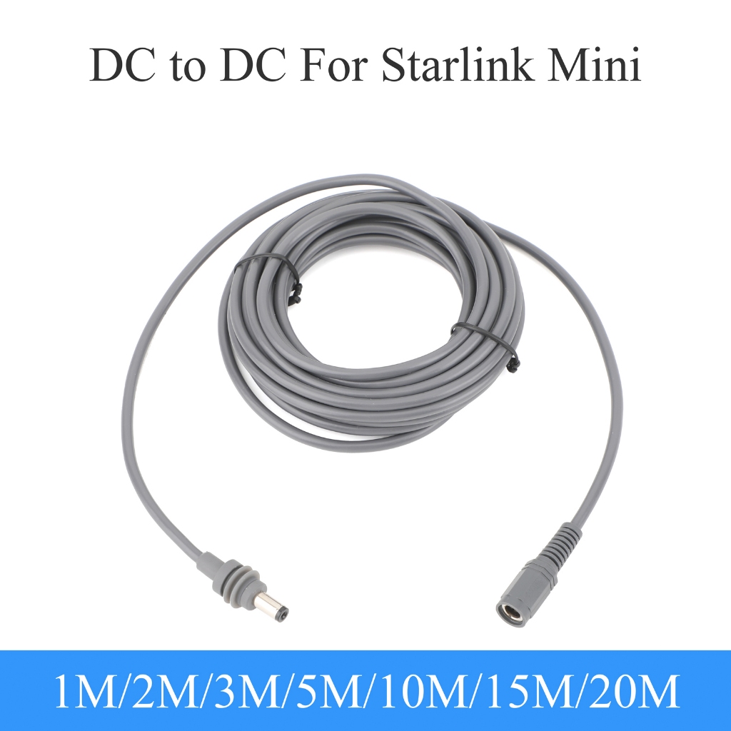 適用於Starlink Mini DC 公對DC母電源延長線1/2/3/5/10/15/20m 即插即用 適用於星鏈線