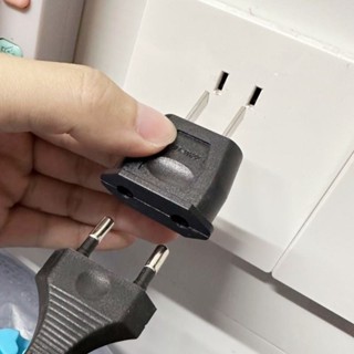 國標轉換器 扁腳轉圓孔 歐洲電器國內用轉換插頭 歐標轉美標插頭