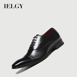 IELGY 男士商務皮鞋正裝鞋休閒鞋