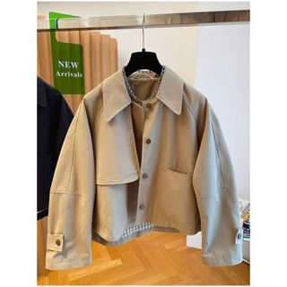 韓版高階感工裝風衣外套女春秋款寬鬆休閒小眾夾克外套女上衣