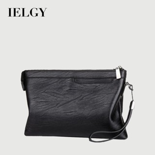 IELGY 男士手拿包商務輕便時尚手機包大容量錢包