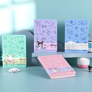 ☆現貨+免運☆三麗鷗 庫洛米 大耳狗 皮面 B6 計劃本 筆記本 記事本 日記本 文具 文具用品 手帳本 質感筆記本 可