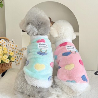 秋冬款 寵物衣服 狗狗衣服 貓咪衣服 奶油風法蘭絨背心 兩腳衣 加厚保暖 附牽引扣 中小型犬 寵物保暖衣 XS-XXL
