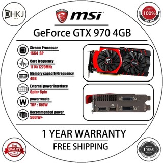 MSI 二手微星 GeForce GTX 970 Gaming 4G 顯示卡高性能 4GB GDDR5 VR 就緒 Twi
