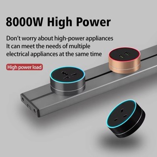 HerePow臺灣可移動軌道插座智慧家用電器電子插頭適配器英國美國歐盟標準插座壁掛式插座帶 Usb