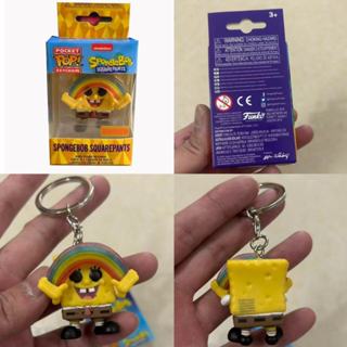 FUNKO POP海綿寶寶手辦鑰匙圈 Spongebob Squarepants模型擺件 鑰匙扣公仔吊墜玩具