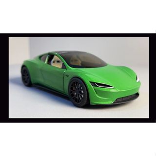 1：24特思拉Roadster合金車模玩具車男孩模擬汽車模型收藏跑車擺件