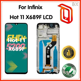 6.82" IPS 螢幕適用於 Infinix Hot 11 X689F LCD 顯示屏觸摸面板螢幕數字化儀