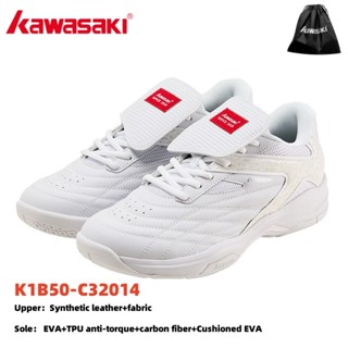 KAWASAKI 川崎羽毛球鞋k1b50-c32014男女專業訓練防滑耐用減震復古運動鞋