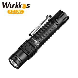 Wurkkos FC12C 強大的 EDC 1600 LM 口袋長投 332m 緊湊型戰術手電筒