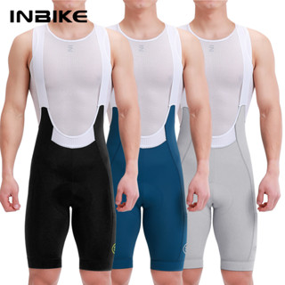 Inbike 2025 自行車背帶褲短褲男士騎行短褲 3D 加墊騎行自行車速乾夏季山地車服裝