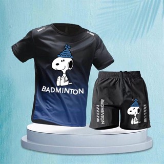 運動時尚套裝yy夏季新款羽毛球衫網眼吸汗訓練比賽服運動上衣\/短褲