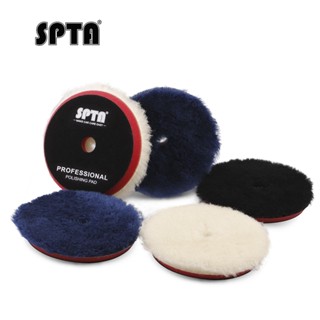 SPTA 3吋/ 5吋/ 6吋羊毛拋光盤拋光墊高密度羊毛拋光墊用於汽車美容拋光配合研磨劑使用