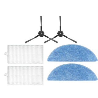 邊刷/拖把布/過濾器相容 Ecovacs Yeedi Y1 pro 機器人吸塵器配件