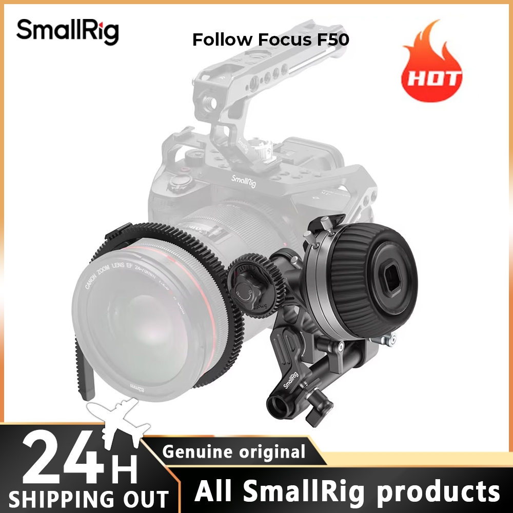 Smallrig Follow Focus F50 適用於視頻精確對焦控制無級阻尼桿調節適用於索尼適用於佳能適用於尼康相