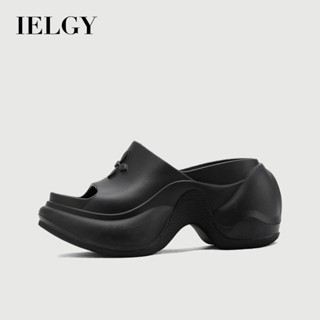IELGY 9.0cm增高夏季新款休閒厚底防滑EVA沙灘涼鞋女