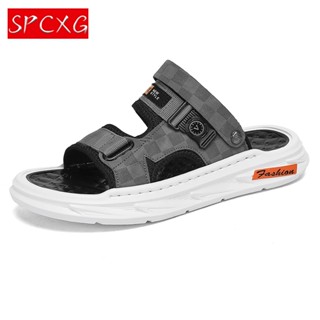 Spcxg 男士 2 合 1 夏季涼鞋戶外舒適拖鞋,適合日常使用海灘和休閒裝 39-44*&&&