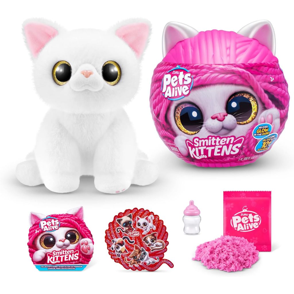 Pets Alive Smitten Kittens 驚喜(英國短毛貓姐妹)ZURU Nurture Play 毛絨玩具
