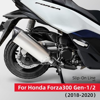 摩托車排氣管適用於forza300高性能排氣管尾段470mm排氣管(2018-2020)